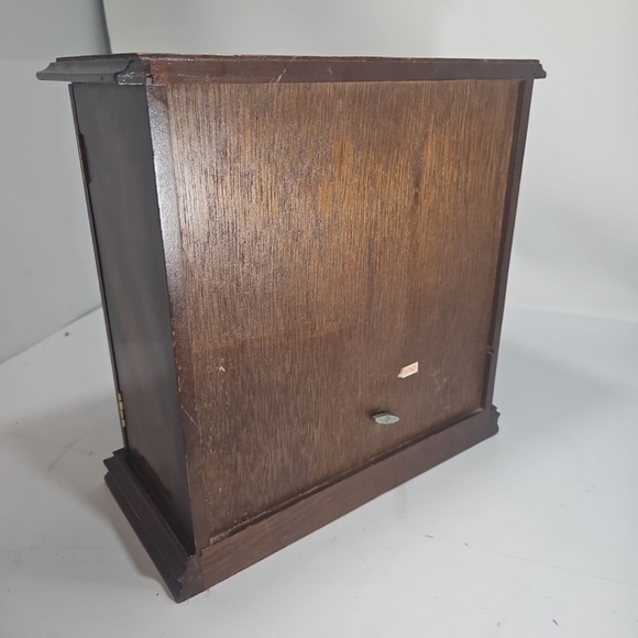 Vintage Jay Imports Music Jewelry Box Etched Glass Doors - Picture 13 of 16